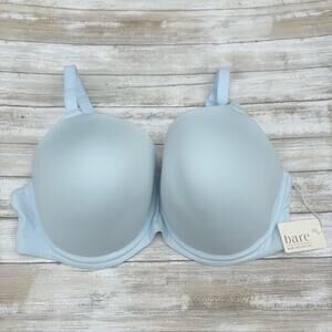 Bare T Shirt Bra NWT Sz 40DD Blue Breezy Underwire J Hook Lightweight Padded